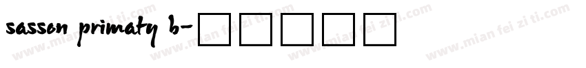 sasson primaty b字体转换